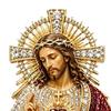 Sacred Heart of Jesus Brooch, Christian Confirmation Pin with Enamel Finish, Religious Jewelry Gift for Women Men Devotional Keepsake