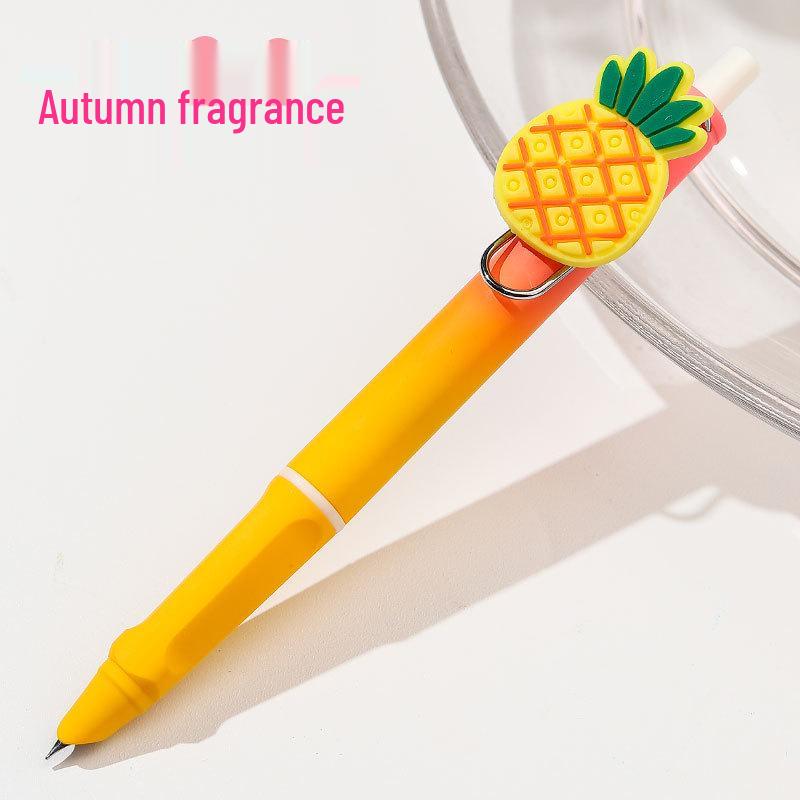 Cute Cartoon 0.38mm Ballpoint Pen with Replaceable Ink for Primary Students