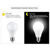 Motion Sensor LED Bulbs E27 PIR Lamp 7W Cool White 6500K LED Light Bulb Auto On/Off for Front Door, Garage, Stairs, Hallway