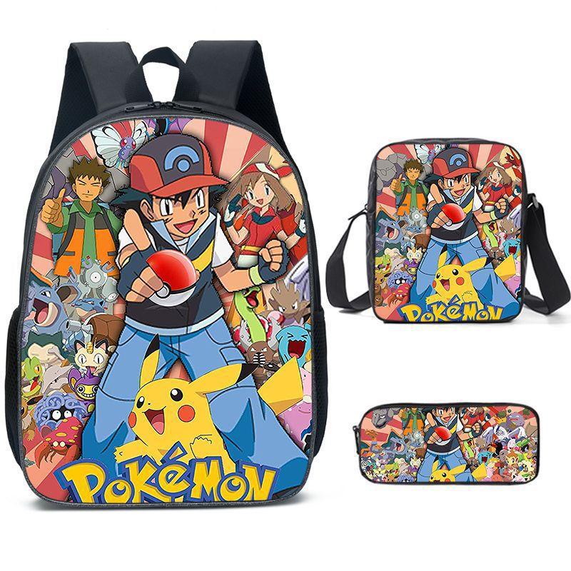 Primary And Secondary School Students Schoolbag Cartoon Backpack Breathable And Wear-Resistant Children'S Backpack Satchel Pencil Bag Set