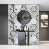 10pcs Industrial Style Hexagon Tiles Floor Stickers Kitchen Bathroom Ground Home Decor Peel and Stick Waterproof Art Wallpaper
