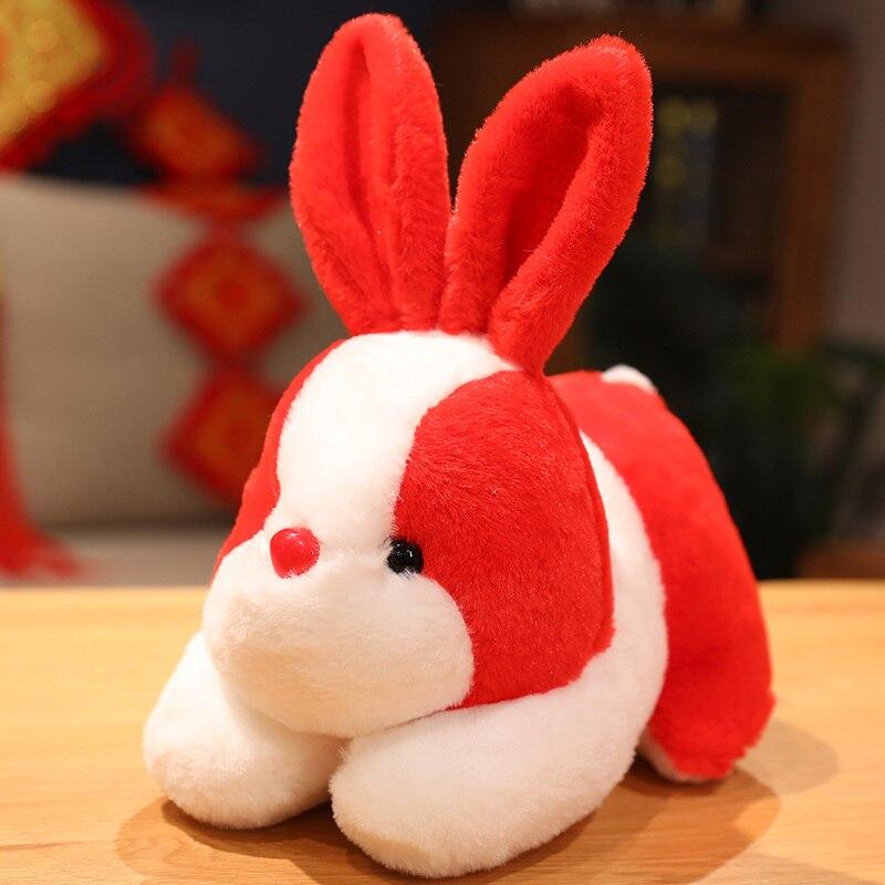 New 20 -30cm Kawaii Funny Red Rabbit Toys Stuffed Lovely Animal Plush Doll For Kids Children Girls Soft Cartoon Pillow Gift