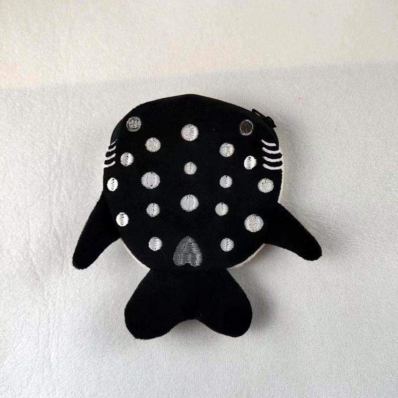 1PC Cartoon children's shark coin purse, plush zipper bag, data cable packaging, accessories, pendants, small gifts
