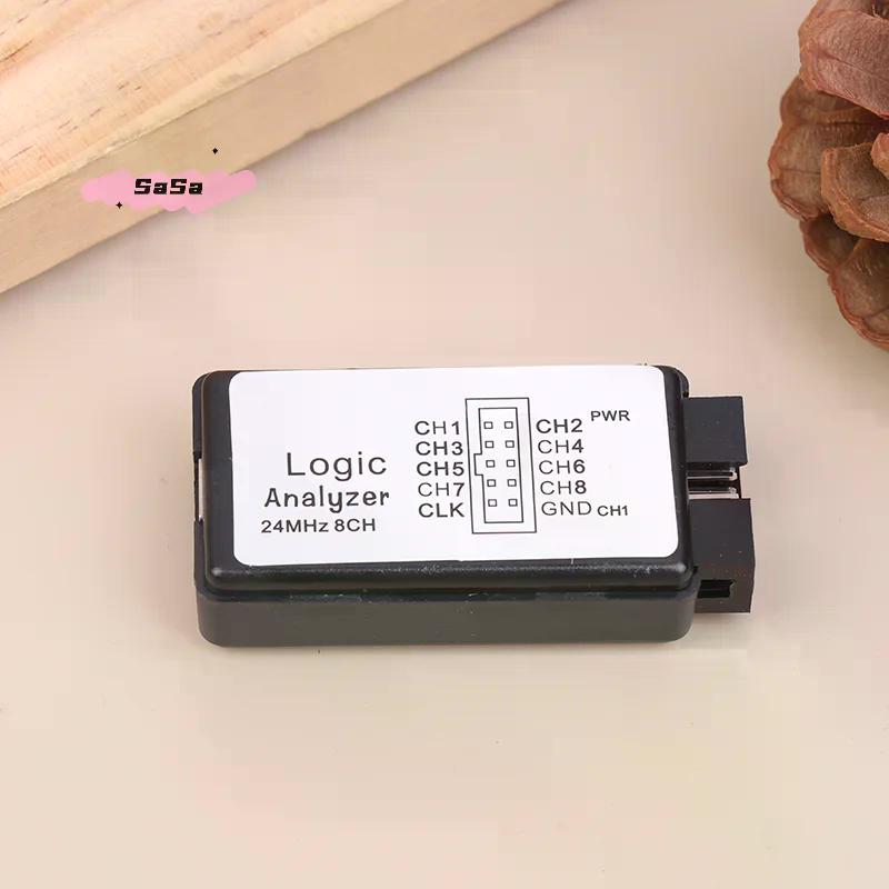 1 Set USB Logikanalysator 24MHz 8 Kanal Eingangsspeicher 24M/Sekunden Logikanalysator Debugger für ARM FPGA Logikanalysator Logik