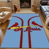 St. Louis Cardinals Baseball Logo Design Patterned Carpet, Non Slip Mat Suitable for Living Room and Bedroom Sofas
