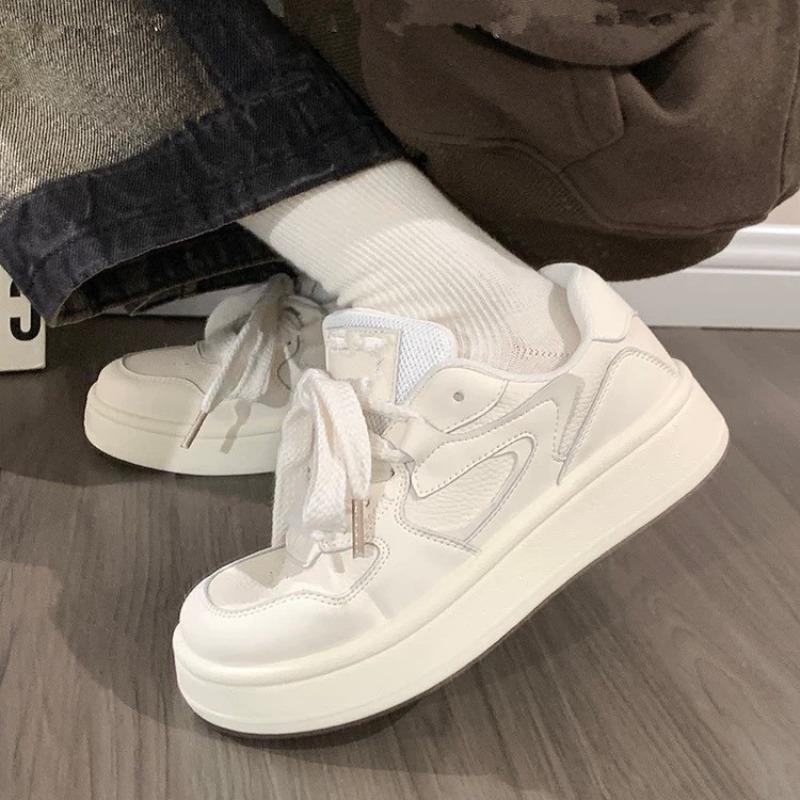 Fashion Popular Women Samll White Shoes Street Style Student Casual Sneakers Thick Bottom Skateboard Shoes Fashion Shoes For Woman Mujer