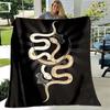 White Snake Flower Wild Animal Blanket Lightweight Comfortable Soft Warm Blanket for Bed Sofa Blanket Couch King Queen Full Size