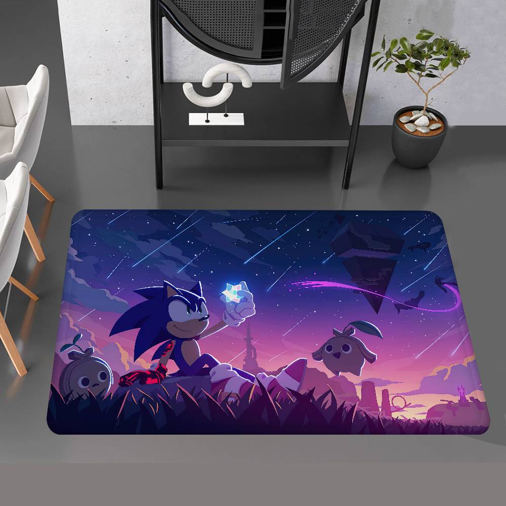 Game S-Sonic Movie Floor Mat Rectangle Anti-slip Home Soft Badmat Front Door Indoor Outdoor Mat Welcome Doormat