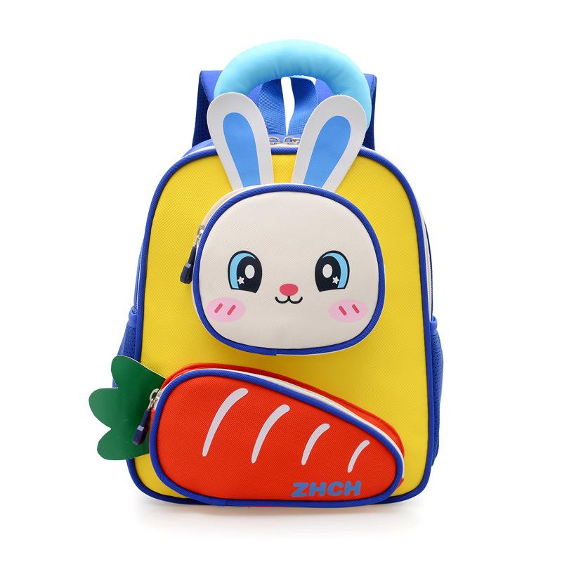 New kindergarten schoolbag lightweight and burden-reducing 3-6 year old boys and girls backpack cute rabbit children's backpack