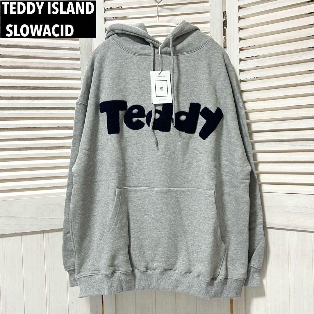 

[USED] TEDDY ISLAND X SLOWACID Hoodie NCT Gray