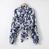 Chiffon Women's Summer Long Sleeved Top Thin Cardigan Paired with Women's Short Sun Protection Jacket Shawl