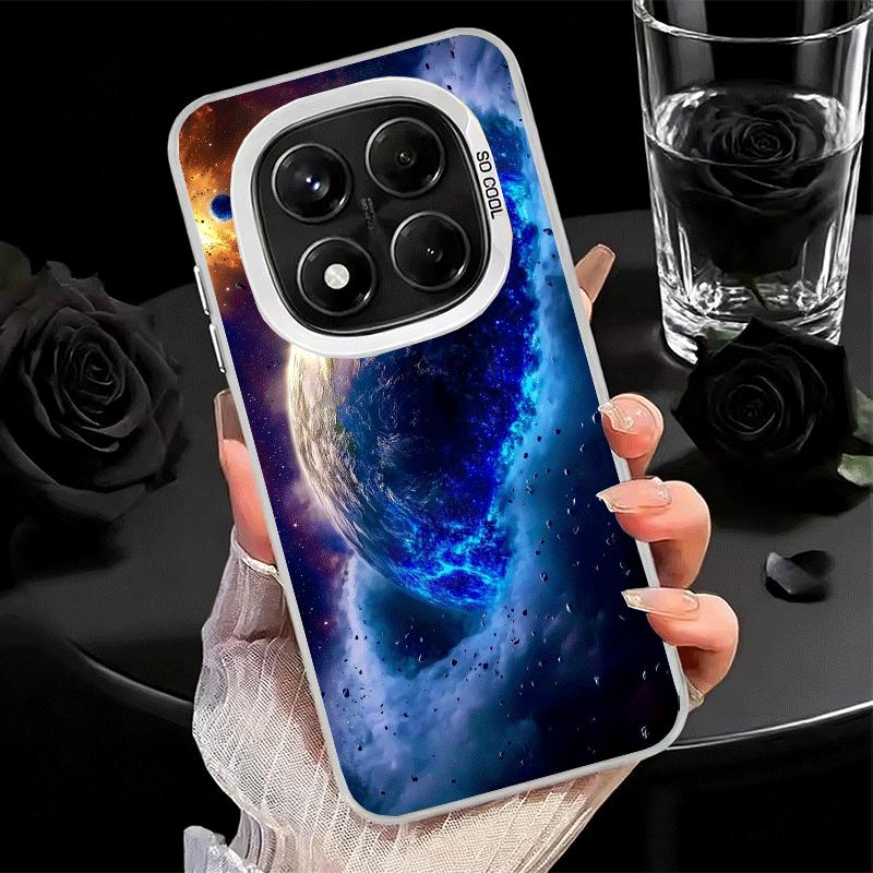 Earth Stars Space Universe Soft Phone Case for Xiaomi Redmi Note 13 14 15 Pro Plus 12S 12 11S 11 11T 10S 10 Shockproof Cover Bac