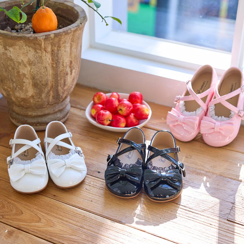 [Babyzzam] Girls' Angel Ribbon Flats Pink [BB461-10009]