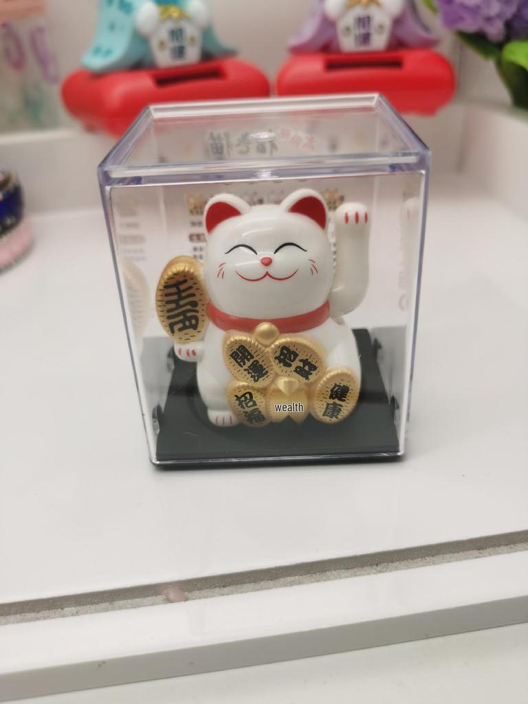 Solarbetriebene Winkekatze Figur - Kreatives Ornament und Einzigartiges Geschenk