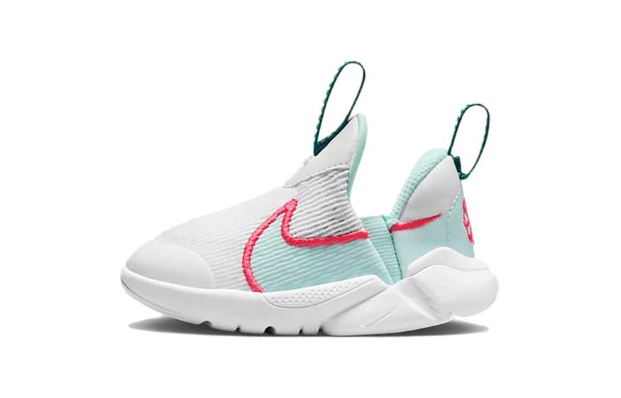 

Nike Flex Plus 2 TD Mesh Slip Resistant Anti Kick Low top Baby & Toddler Shoes White Cyan Red Infant And Toddler DV8998-101 26