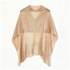 Fashionable Solid Color Swimwear Outerwear See Through Breathable Fabric Beach Top Versatile Lightweight Smock Wedding Occasion