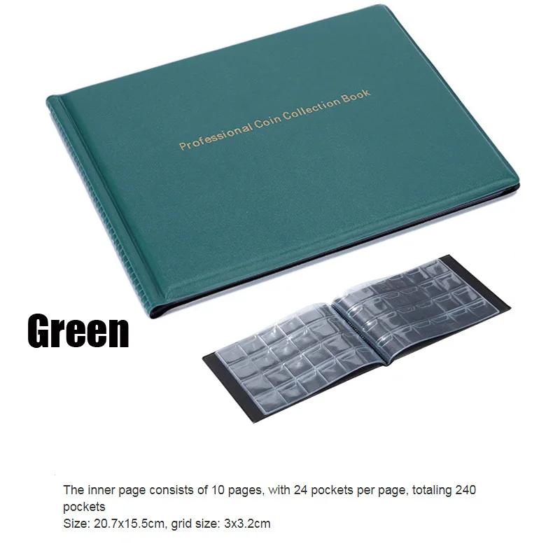 300 Mřížkovaná kožená peněženka Úložní kniha Velikost Mřížkovaný odznak Měděná mince Vertikální Vodotěsná Odolná PVC Sběratelská kniha