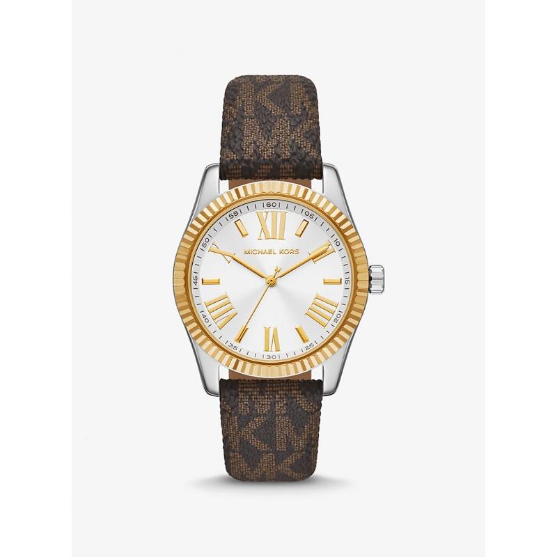 

Двухцветные часы Michael Kors Lexington с фирменным логотипом MK4745 коричневый