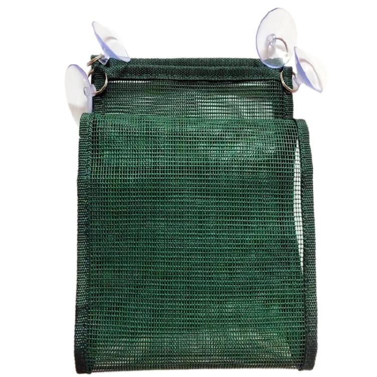 Bearded Dragon Hammock Reptile Mesh Lounger with Suction Cups for Climbing зелёный