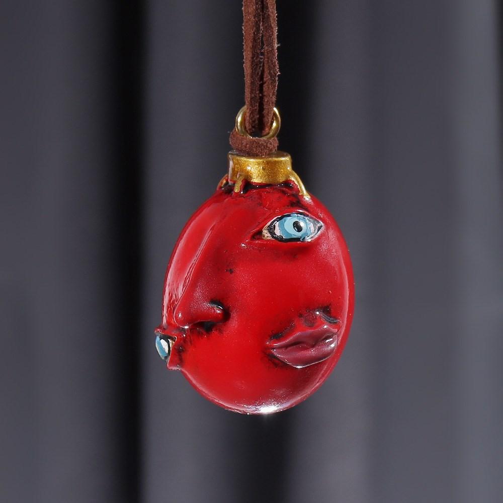 Anime 1997 Behelit Griffith Huevo Del Rey Collar Accesorios de Cosplay El Arco de la Edad Dorada Colgante Atrezo para Disfraz Regalo para Fans