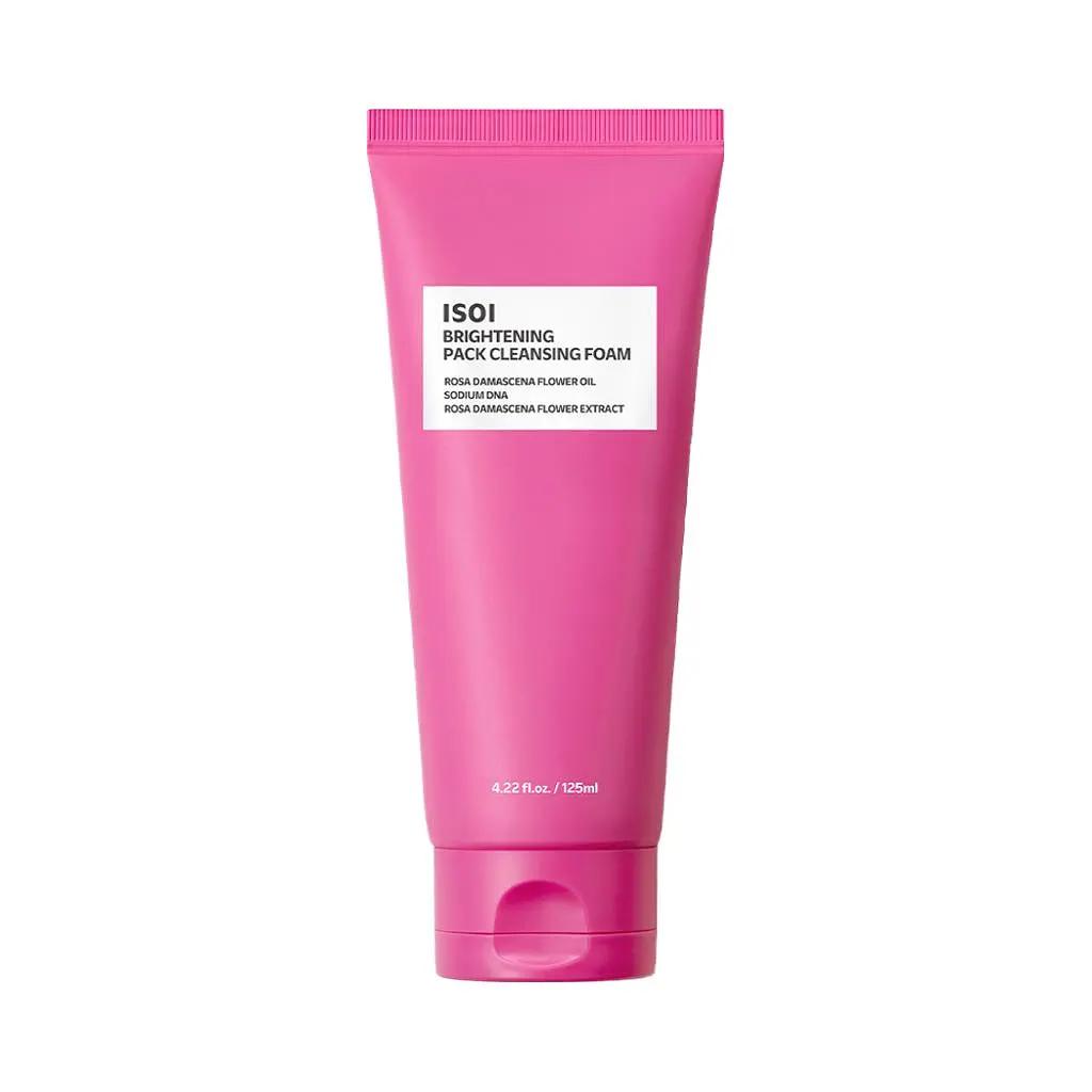 ISOI Rose PDRN Serum Pack Foam 125ml – 3-in-1 Cleanser, Serum Pack & Glow Care with Damask Rose Water