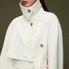 LANGZI Pure Wool Lapel Woolen Coat