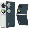 For Huawei Pocket 2 Litchi Texture Case Genuine Cow Leather+PC Phone Cover