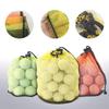 Golf Ball Holding Pouch Durable Drawstring Mesh Net Bag Hold 12/25/50 Balls Portable for Golf Training Competition Travel