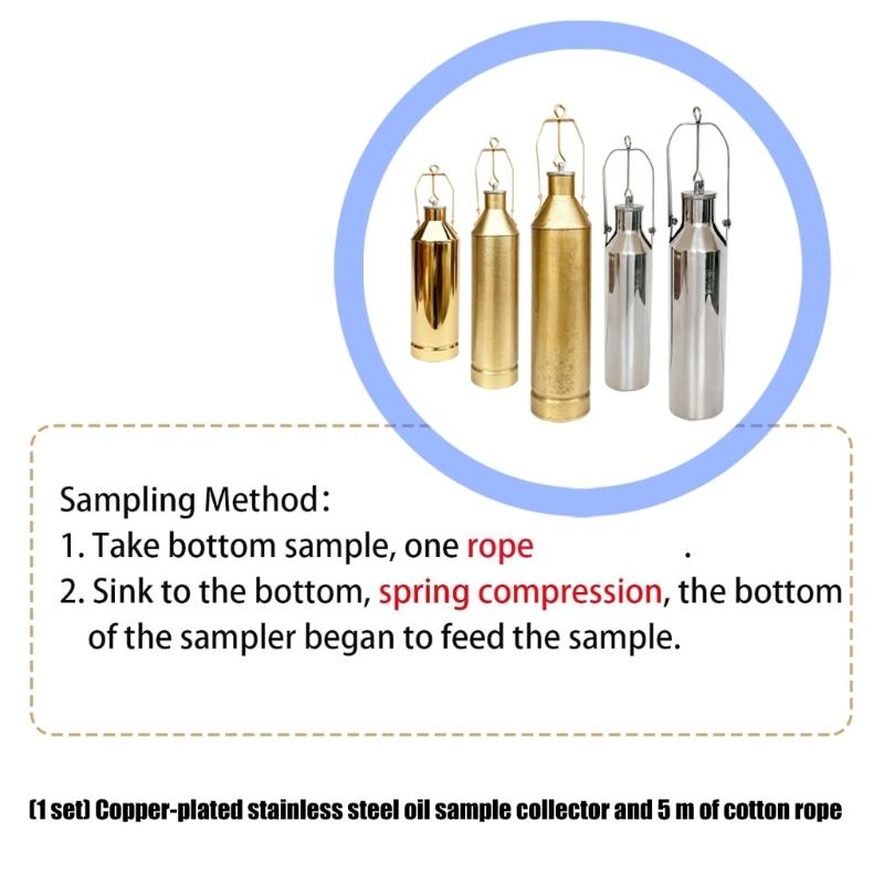 Oil Sampling Device Features Leak Resistant Design Copper Stainless Steel for Industrial Applications Various Sectors
