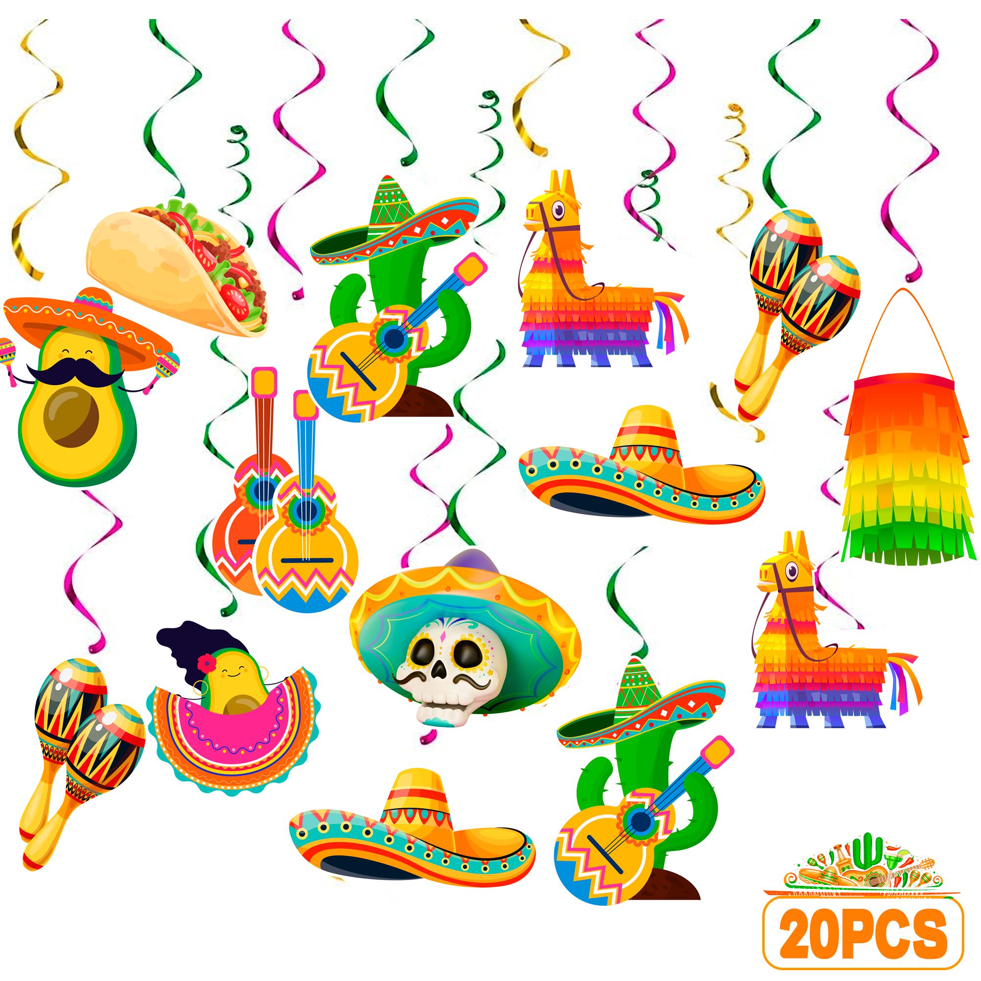 

20Pcs Cartoon Hanging Swirl Decorations/Circus Party Hanging Decor/Cartoon party swirls for Theme Party Decorations or Cartoon Birthday Party