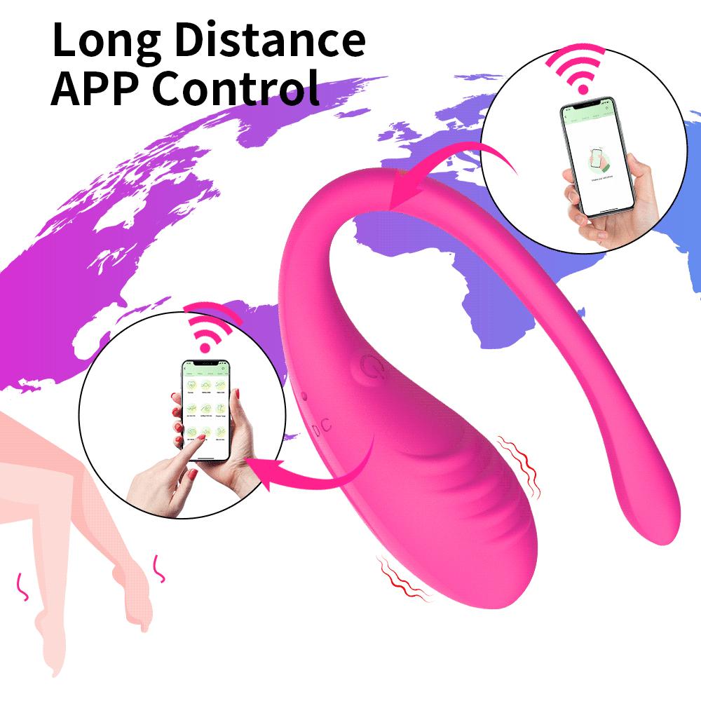 Wearable Dildo Vibrating Egg 9 Modes APP Remote Control Vaginal Massage Clit Stimulator Vibrator Female Sex Toys for Adults