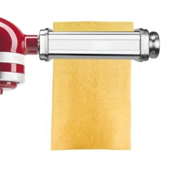 Nástavec na těstoviny pro kuchyňský robot KitchenAid, Váleček na těstoviny, Kráječ na špagety a fettuccine, Nerezový kráječ na nudle, Pasuje na všechny modely KitchenAid Chef