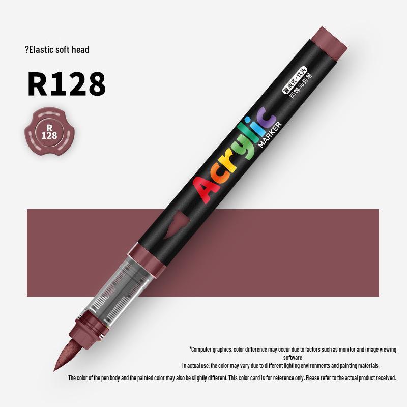 60-Color Soft Tip Liquid Ink Acrylic Marker Set for Primary School Art