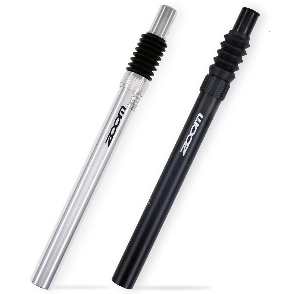 DJC Bicycle Suspension Seatpost Straight Pillar Headless 25.4mm 27.2mm 28.6mm 30.4mm 30.9mm 31.6mm Bicycle Seatpost Shock Absorber (01# Black 27.2mm)