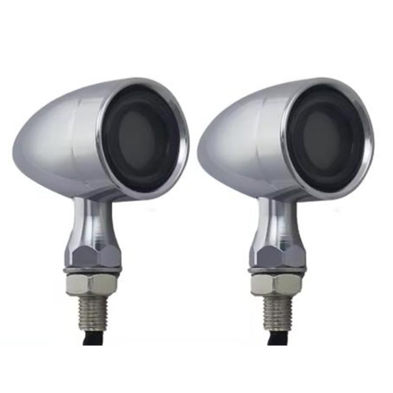Double Light LED Motorcycle Indicator Lights Weatherproof Construction Quick Mount LED Turn Signals Suitable for Bikes