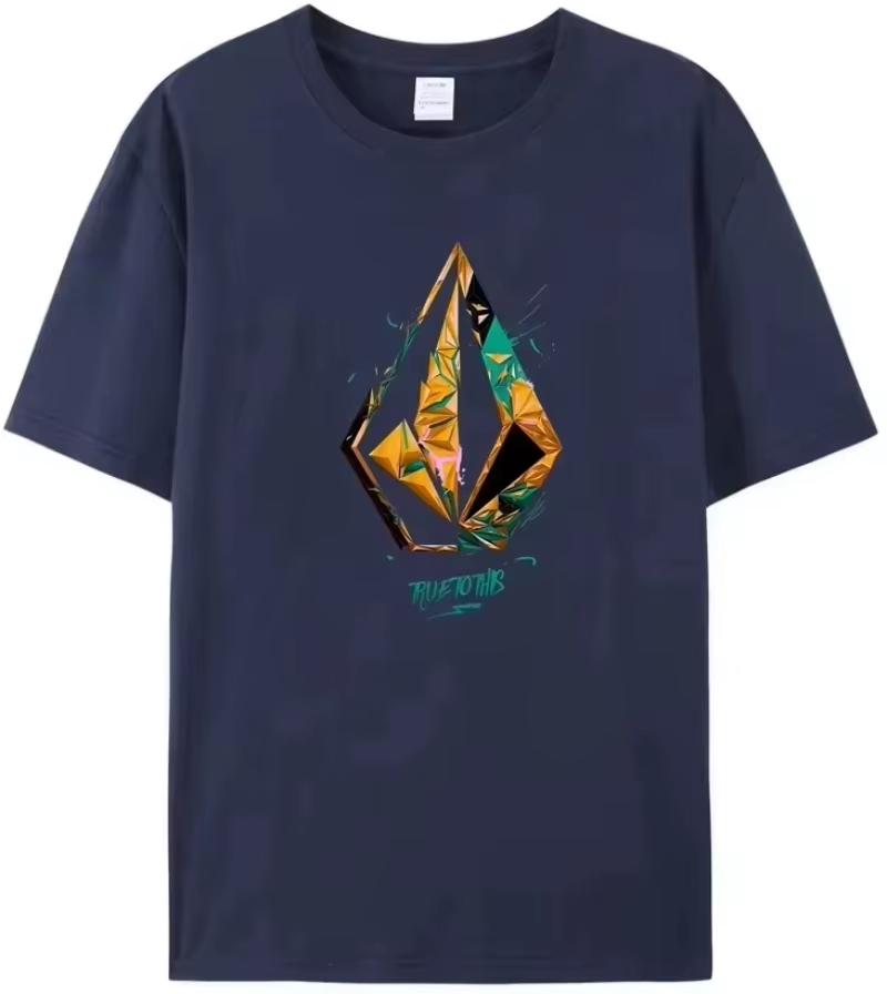 Summer New Cotton Tshirt Suitable For Both Unisex And Unisex Luxurious And Fashionable Top Casual Short Sleeved Shirt