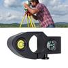 Tower Ruler Bubble Level Integrated for Centering Rod Horizontal with Compass for 32mm Diameter Pole Portable Measuring Instrument