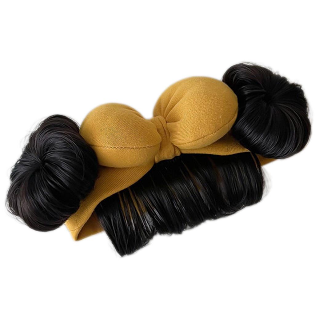 New Year Hair Accessories,Cute Bow Baby Girl Wig Hat Hairpiece Christmas Newborn Children Kids Girls Cosplay Headbands Headwear