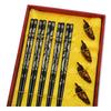 Gift Box Chopsticks Peking Opera Facial Makeup Wooden Carving Craft Korean Chopsticks Set Japanese Sushi Chop Sticks Wood Ducks