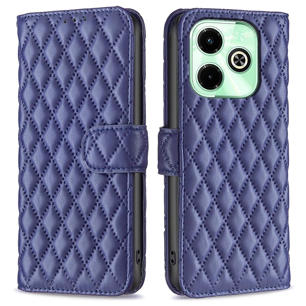 Für Infinix Hot 40/Hot 40 Pro Brieftaschen-Handyhülle Rautenmuster