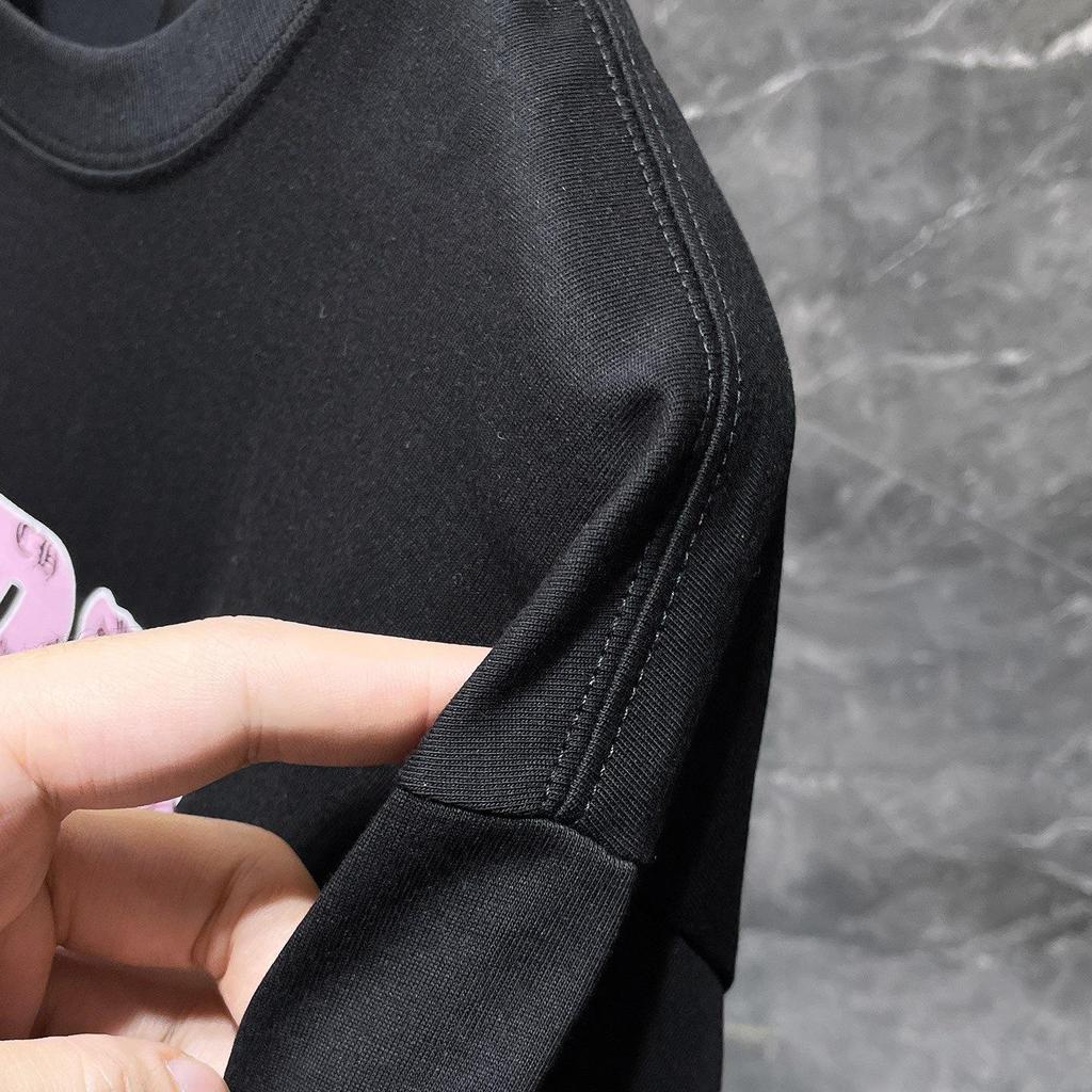 8929 CHROME HEARTS 2026 Summer New High Quality Cotton Round Neck Loose Large Size Men's and Women's T-shirt Couple T-shirt