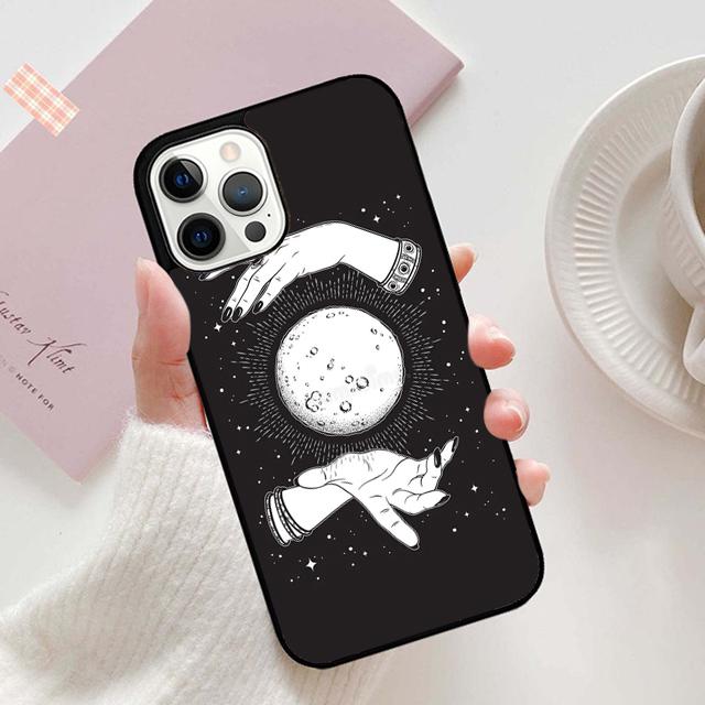 Autumu Witch Witches Moon Phone Case Cover for iPhone 17 Air 16 16e 15 12 11 13 14 Pro Max Apple Plus Coque