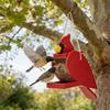 Organic Wood Wild Bird supplier daubed Red Climate Proof Build Suitable For Yard Or deck arrange