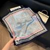 European and American style scarf square scarf imitation silk 71cm retro cashew print literary headband suit with decorative scarf