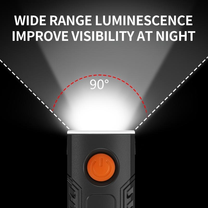 USB Rechargeable LED Bike Headlight, Super Bright 4 Modes Bicycle Front Light, Adjustable & Easy Install Cycling Lamp for Mountain Road Bikes