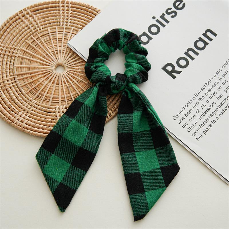 Christmas holiday new ponytail hair ring headdress European and American style large intestine hair ring Santa Claus