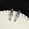 Hip Hop Halloween Earrings Zinc Zinc Alloy Imitation Human Bone Earrings Fashion Skeleton Earrings  Halloween