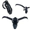 FRRK Black Male Chastity Device Long Plastic Cock Cage Chastity Belt Penis Lock Sex Toy for Men Wholesale Supplier Adult Sex Toy