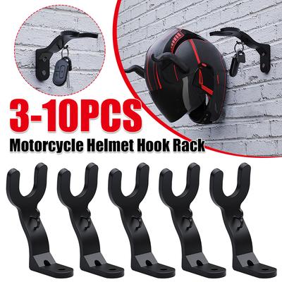 Motorcycle Helmet Hook Racks Multipurpose Hook Hanger Kitchen Cabinet Shelf Wall Mount Hooks Wall-Mounted Storage Holder