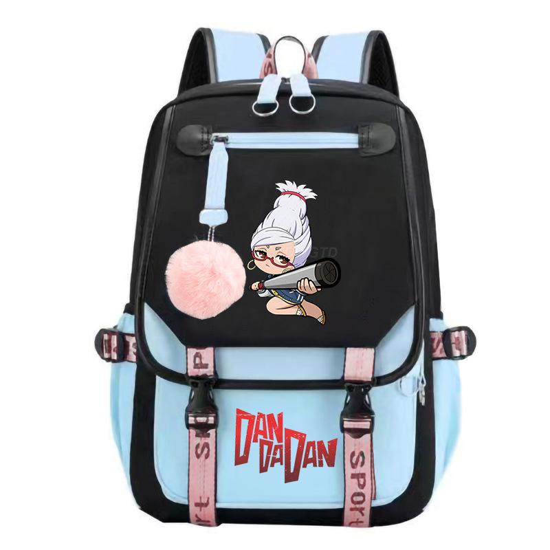 The New Dandadan Bold Party Surrounding Printing Trend Junior High School Students Large-capacity Leisure Schoolbag